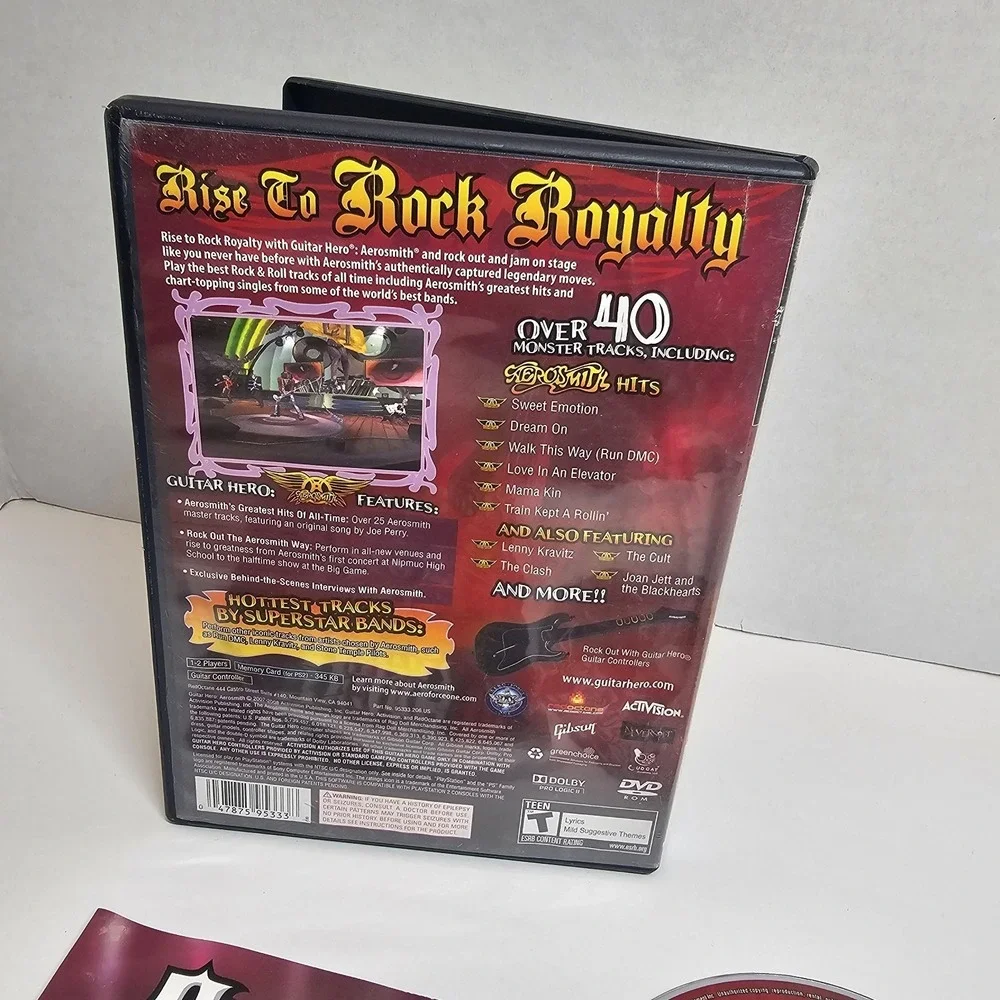 Guitar Hero: Aerosmith (Sony PlayStation 2,‎ 2008) CIB